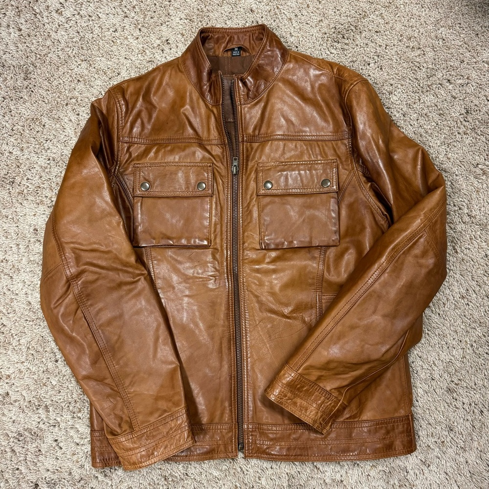 NWOT Whet Blu Men's Leather Jacket